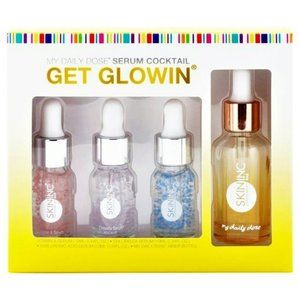 NIB SKIN INC. My Daily Dose Serum Cocktail Get Glowin’ 4pc Set
